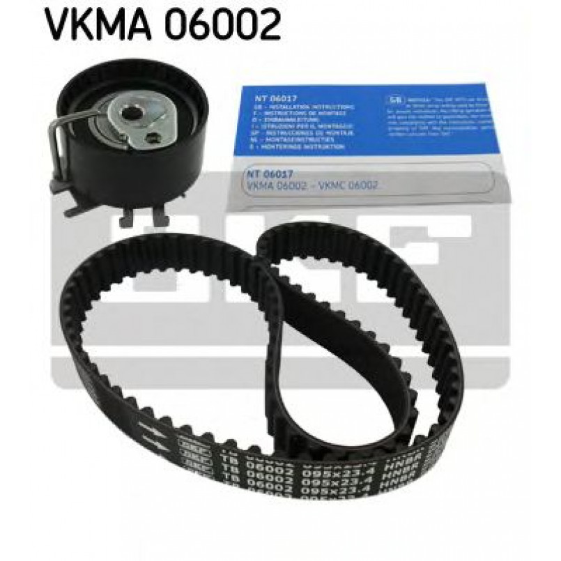 VKMA 06002 SKF Комплект (ремінь+ролики)
